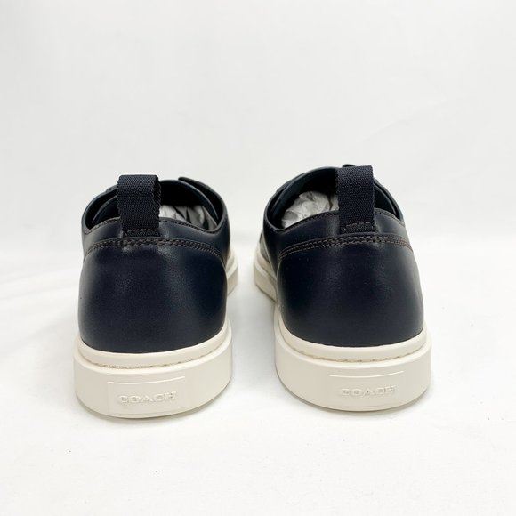 COACH C114 Lo Top Sneaker Navy 10.5 D Mens Leather - Picture 7 of 8